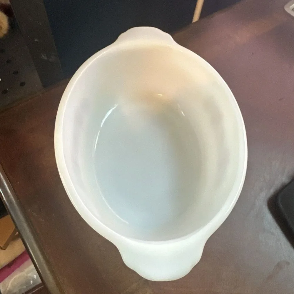 Vintage 1960s Fire King 467 Primrose Oval Casserole Dish
